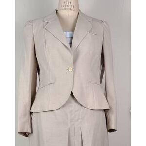 Vintage 70’s Khaki Neutral Brown Donnybrook Blazer Suit Jacket Small Med office